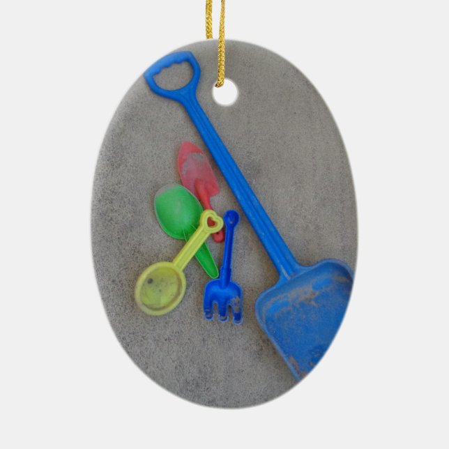 Sandschuhe, Kinderspielplatz, Sommer Keramikornament (Hinten)