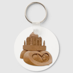 Sandskulptur von Taj Mahal von Sudarsan Pattnaik Schlüsselanhänger