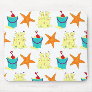 Sandspielzeug Sandcastle Starfish Bucket Shovel Be Mousepad