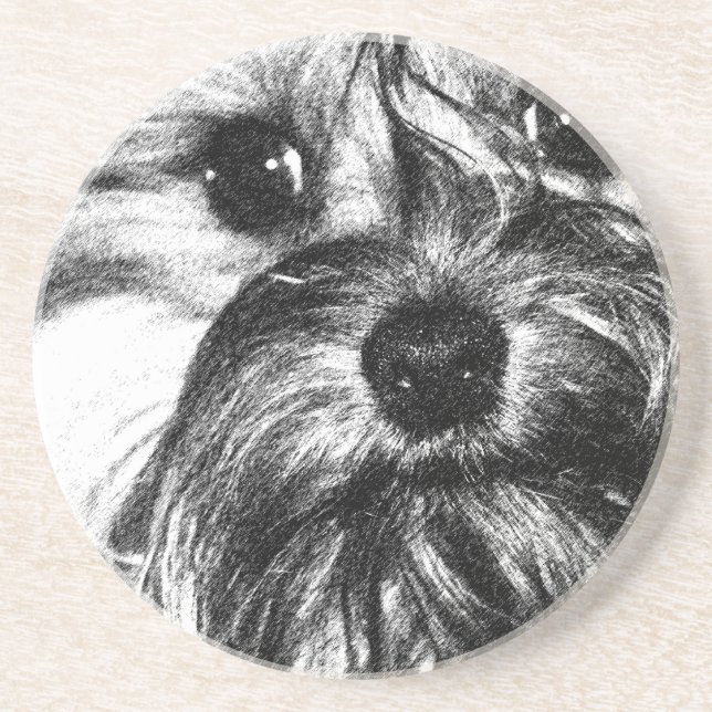 Sandstein-Getränk-Untersetzer Untersetzer (Vorne)