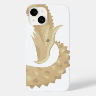 Sandstein-Herzdrache auf Weiß Case-Mate iPhone 14 Hülle
