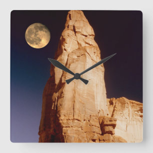 Sandstein Pinacle Quadratische Wanduhr