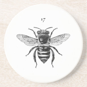 Sandstein-Untersetzer der Bienen-17 Getränkeuntersetzer
