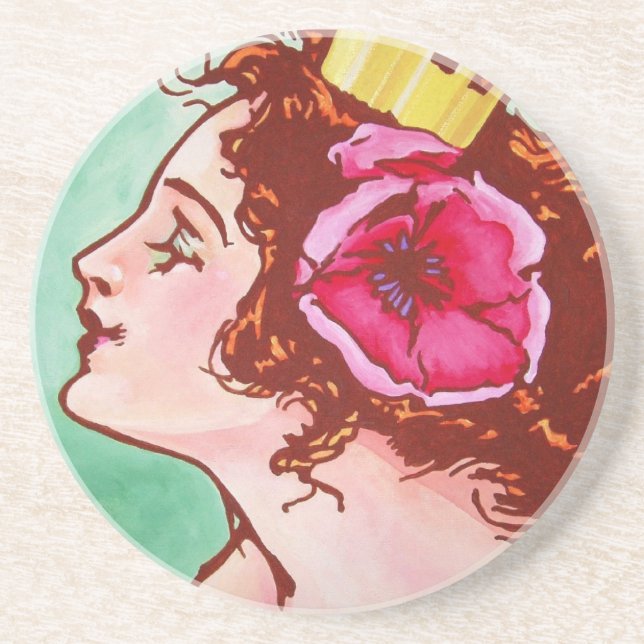 Sandstein-Untersetzer - Ozma Getränkeuntersetzer (Vorne)