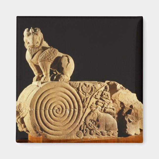 Sandsteinarchitektur Buff mit griffin, Sanchi, MP Magnet (Vorne)
