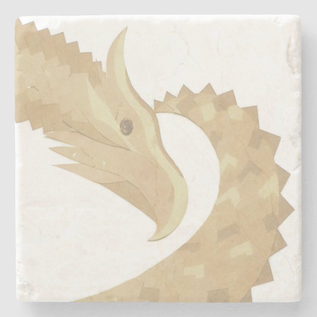 Sandsteindrache Steinuntersetzer (Vorderseite)