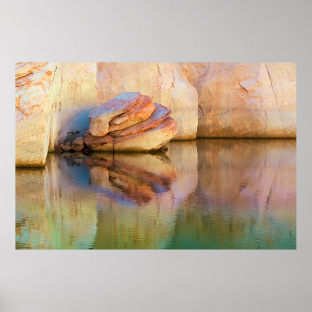 Sandsteinmauer | Glen Canyon, UT Poster (Vorne)