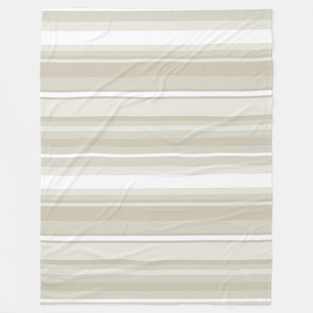 Sandsteinstreifen Fleecedecke (Vorderseite)