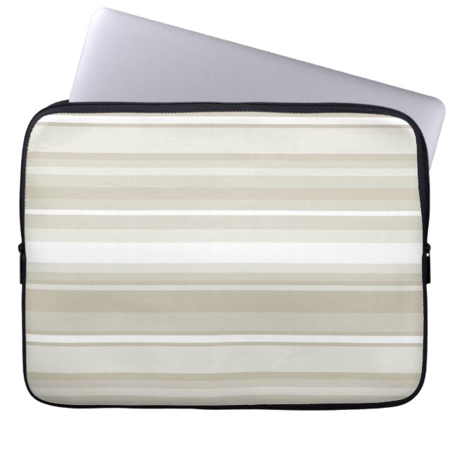 Sandsteinstreifen Laptopschutzhülle (Vorderseite)