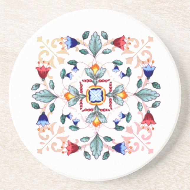 Sandstone Bar Untersetzer - Fiori Light (Vorne)