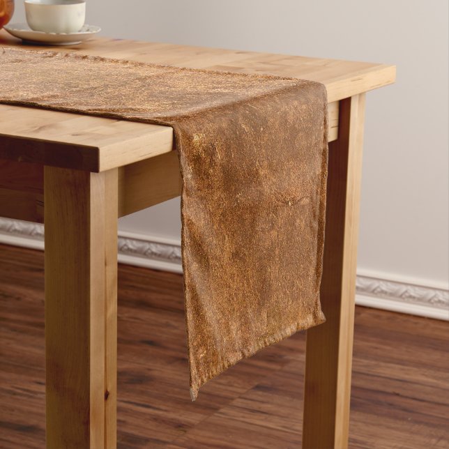 Sandstone Brown Design Kurzer Tischläufer (Beispiel)