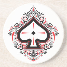 Sandstone Coaster — Spades