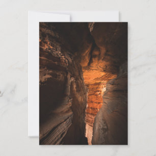 Sandstone Höhle Natur Foto-Karte