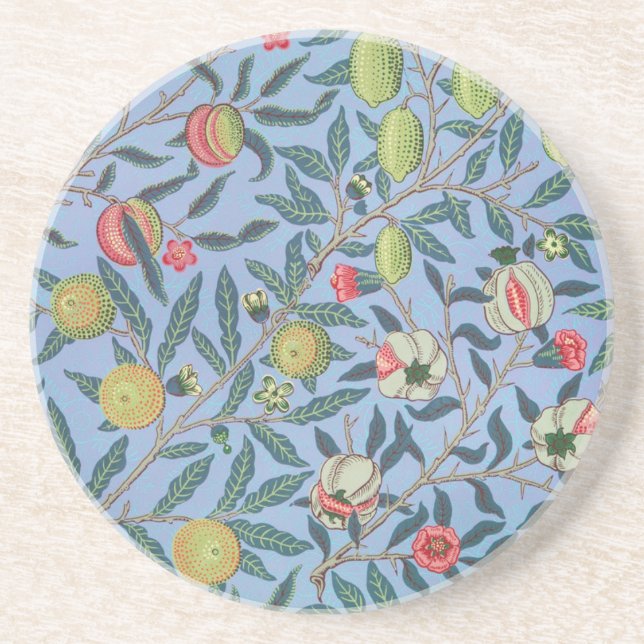 SANDSTONE UNTERSETZER WILLIAM MORRIS BLUE POMEGRAN (Vorne)