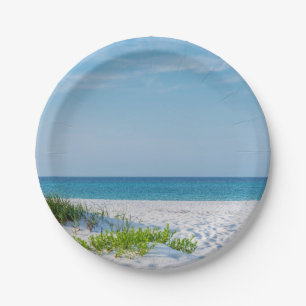 Sandstrand Florida Küste Pappteller