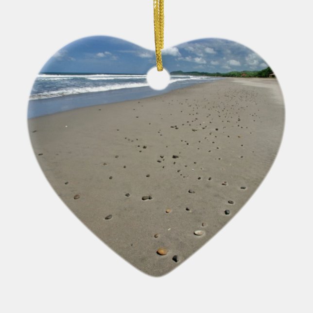 Sandstrand Keramik Ornament (Vorne)