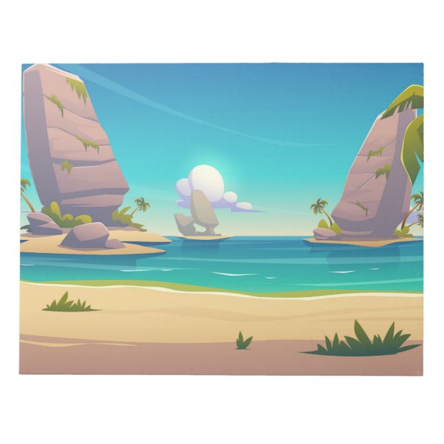 Sandstrand Notizblock (Vorderseite)