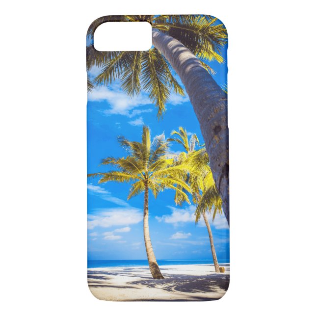 Sandstrand Palm Tree Beach Case-Mate iPhone Hülle (Rückseite)