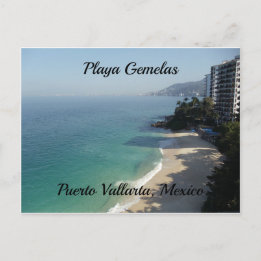 Sandstrand türkisfarbenes Meer Puerto Vallarta, Me Postkarte
