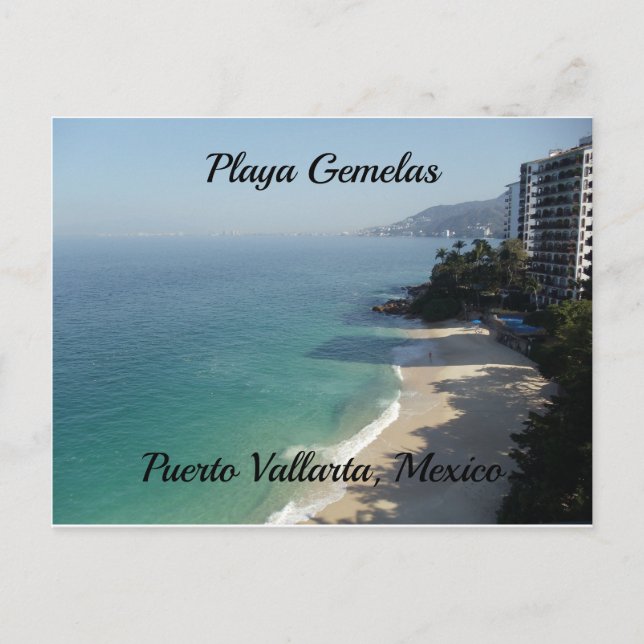 Sandstrand türkisfarbenes Meer Puerto Vallarta, Me Postkarte (Vorderseite)