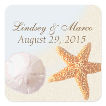 Sandstrand und Strand der Muschel Starfish