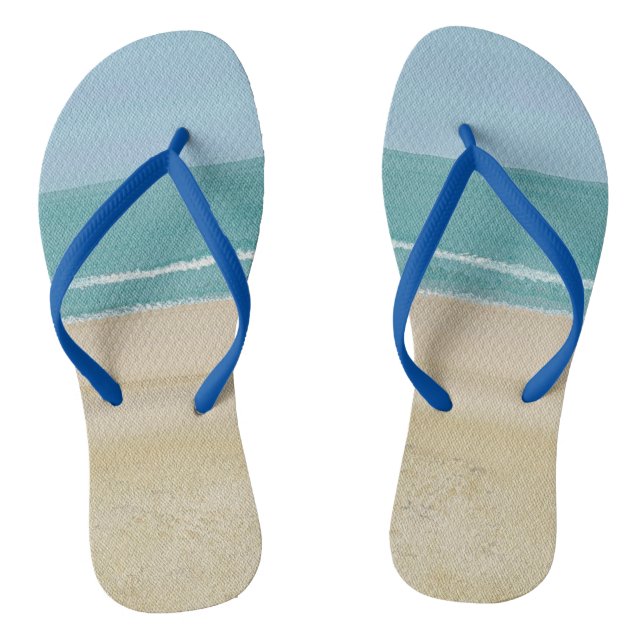 Sandstrände-Meereswellen Flip Flops (Fußbett)