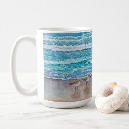 Sandstrandläufer der Bucht von Monterey Kaffeetasse
