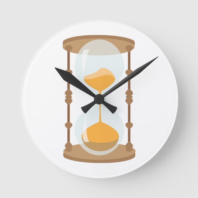 Sanduhr Runde Wanduhr (Vorderseite)
