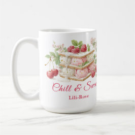 Sandwich à la crème glacée Jour Aquarelle Café Mug