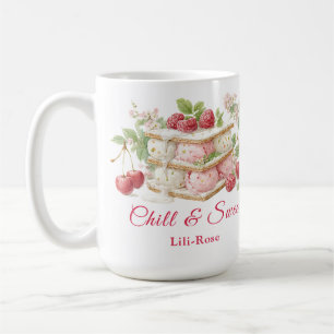 Sandwich à la crème glacée Jour Aquarelle Café Mug