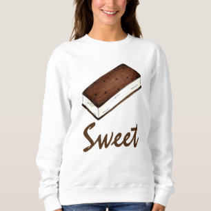 Sandwich à la crème glacée sucrée Sweatshirt