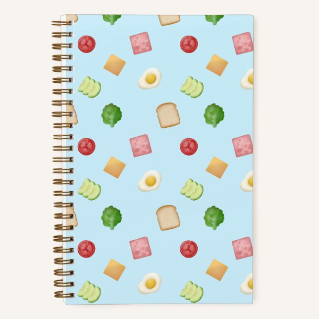 Sandwich-Blau Notizbuch (Vorderseite)