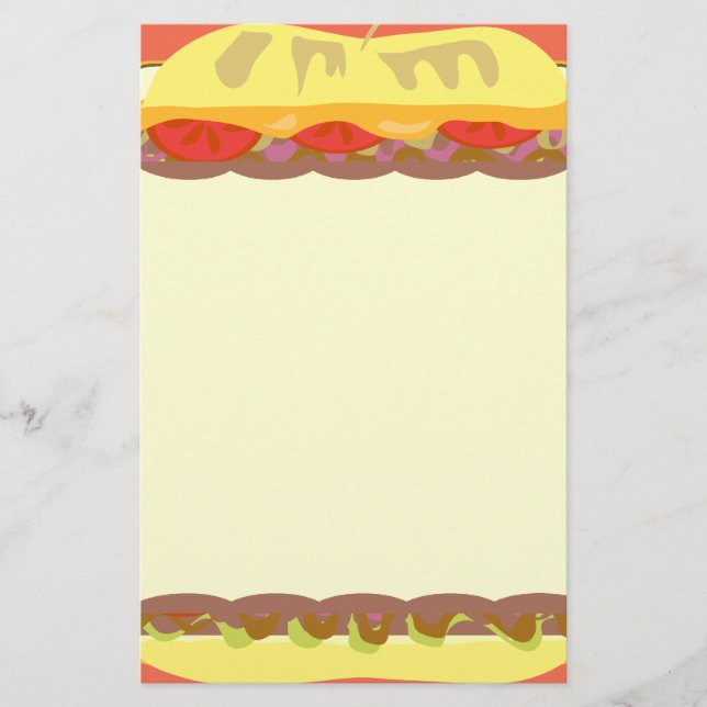 Sandwich-Briefpapier Briefpapier (Vorderseite)