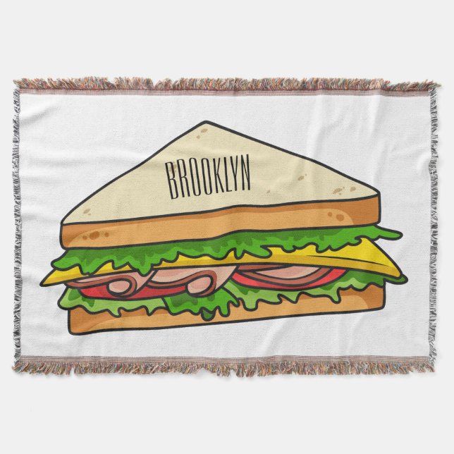 Sandwich Cartoon Illustration Decke (Vorderseite)