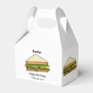Sandwich Cartoon Illustration Geschenkschachtel