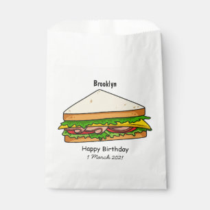 Sandwich Cartoon Illustration Geschenktütchen