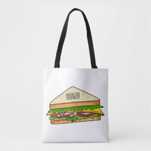 Sandwich Cartoon Illustration Tasche