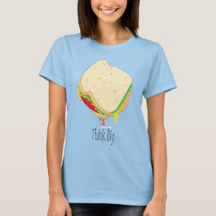 Sandwich Charless Antlas™_Baloney denken großes T-Shirt