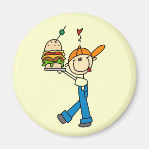 Sandwich Connoisseur Strichmännchen Magnet