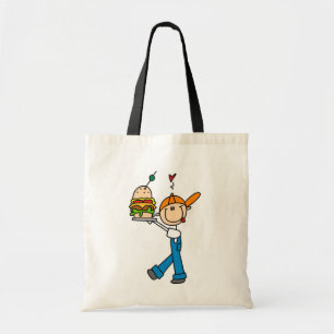 Sandwich Connoisseur Strichmännchen Tragetasche