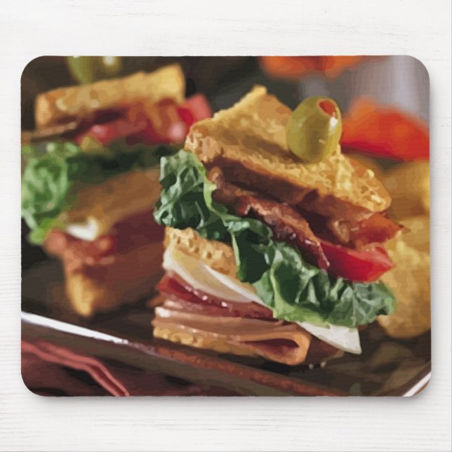 Sandwich-Frage Mousepad (Vorne)