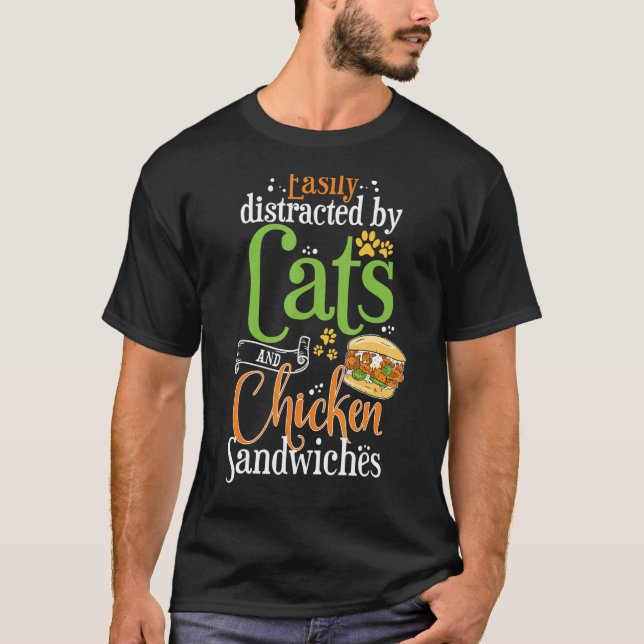 Sandwich-Hühnerkatzen und Hühnerbruder T-Shirt (Vorderseite)