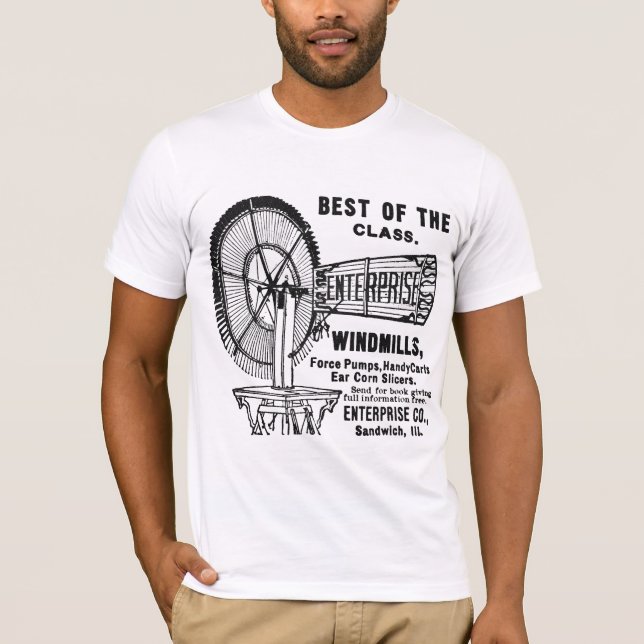 SANDWICH ILLINOIS 1889 ENTERPRISE WINDMILL CO. T-Shirt (Vorderseite)