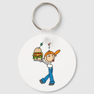 Sandwich-Kenner-Strichmännchen Schlüsselanhänger
