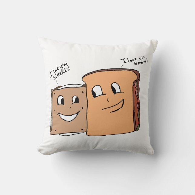 Sandwich-Liebe-Kissen Kissen (Vorderseite)