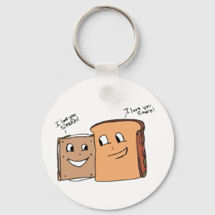 Sandwich-Liebe-Schlüsselanhänger Schlüsselanhänger