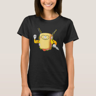 Sandwich Ninja Sandwiches Warrior Japanisch Raglan T-Shirt