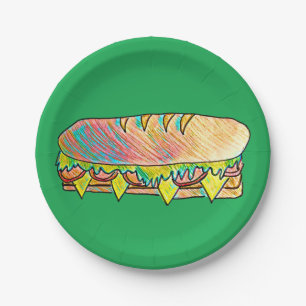 Sandwich-Picknick-Party Pappteller
