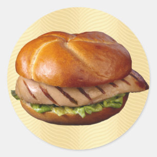 Sandwich Runder Aufkleber