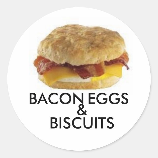 Sandwich Runder Aufkleber (Vorderseite)